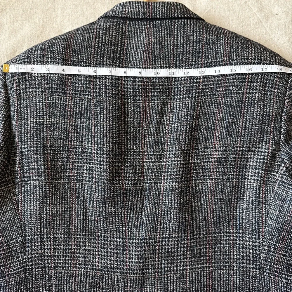 VTG Christian Dior Monsieur Blazer Jacket Mens 40R 100% Silk Plaid Check